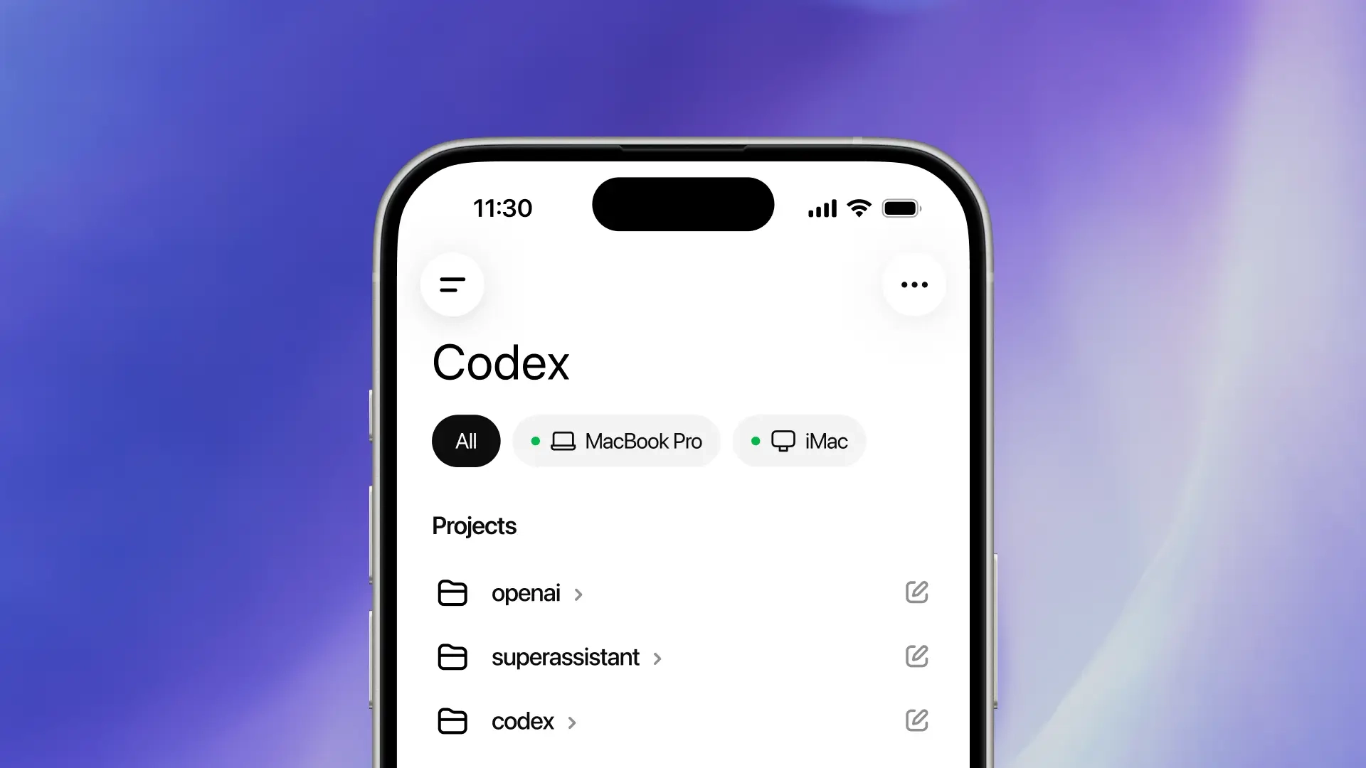 Codex is coming to the ChatGPT app on mobile.